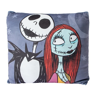 Disney Tim Burton's The Nightmare Before Christmas Couple Squishy Pillow 14inx14in