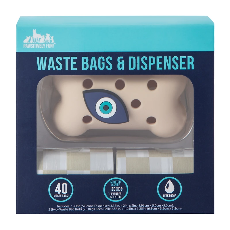 Pawsitively Fun! Waste Bags & Dispenser Set