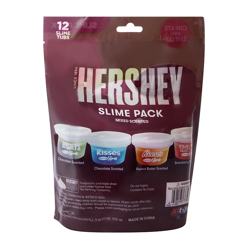 Assorted Chocolate Mixed Scented Slime Pack 12-Pack