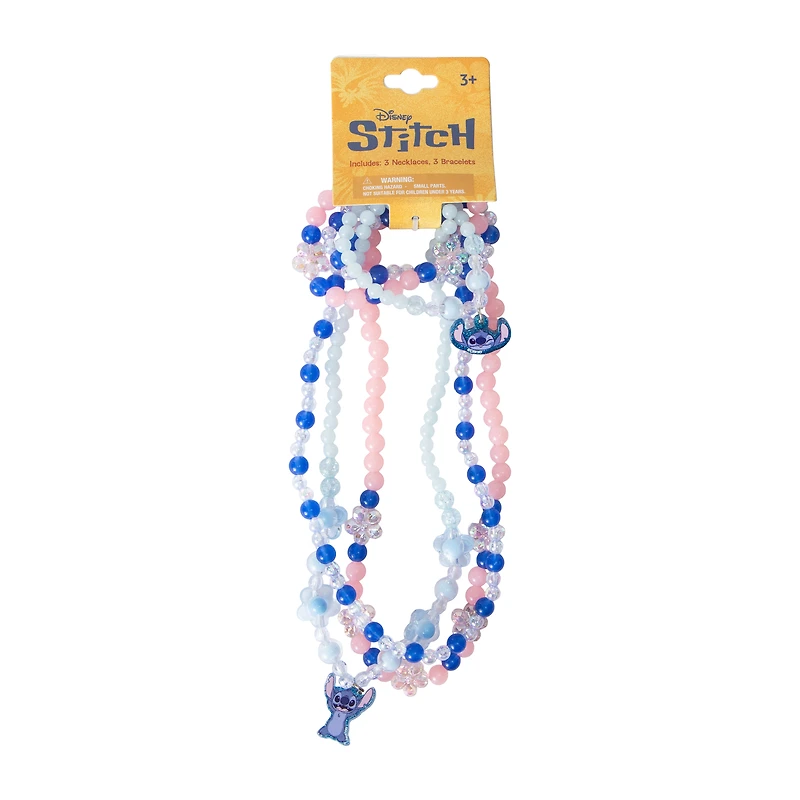 Disney Stitch Necklace & Bracelet Set