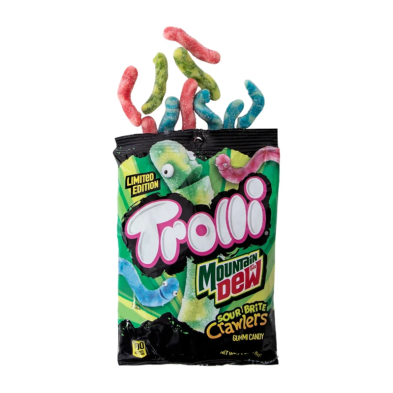 Trolli® Limited Edition Mountain Dew Sour Brite Crawlers Gummi Candy 12.3oz