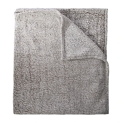 Luxe Collection Marled Sherpa Blanket 50inx60in