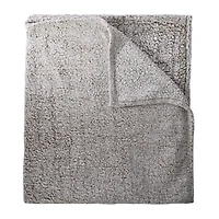 Luxe Collection Marled Sherpa Blanket 50inx60in
