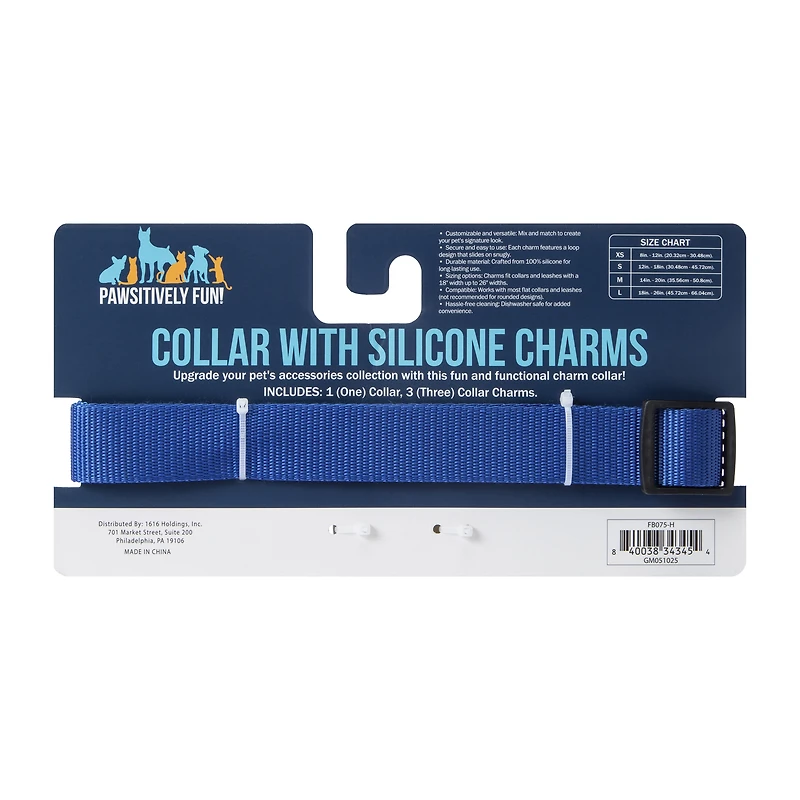 Collar With Silicone Charms