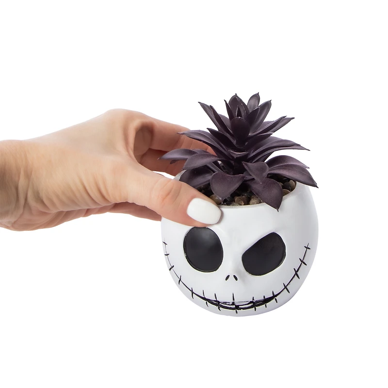 Disney Tim Burton's The Nightmare Before Christmas Jack Skellington Faux Succulent Terrarium