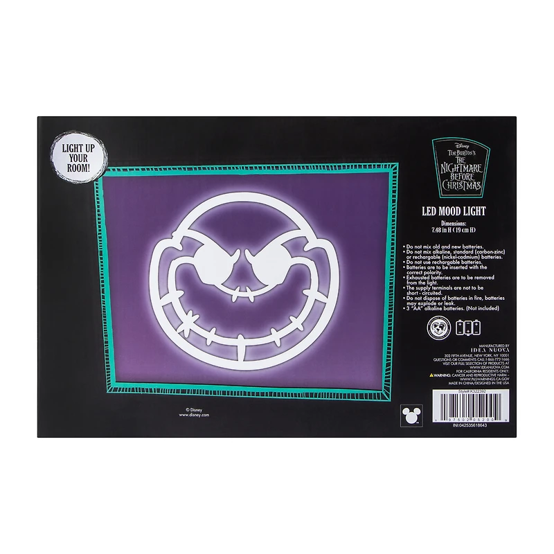 Disney Tim Burton's The Nightmare Before Christmas Neon Wall Art