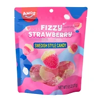 Amos® Fizzy Strawberry Swedish Style Candy 9.5oz