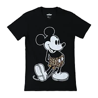 Disney Mickey And Friends Leopard Print Graphic Tee