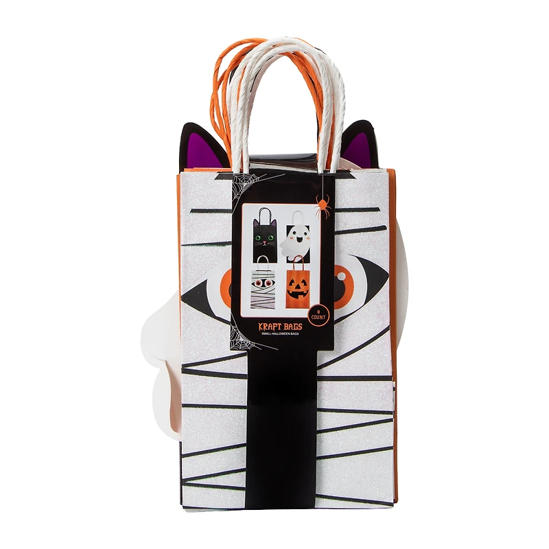 Halloween Kraft Bags 8-Count