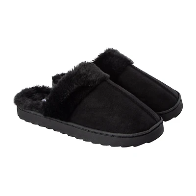Juniors Fur Scuff Slippers