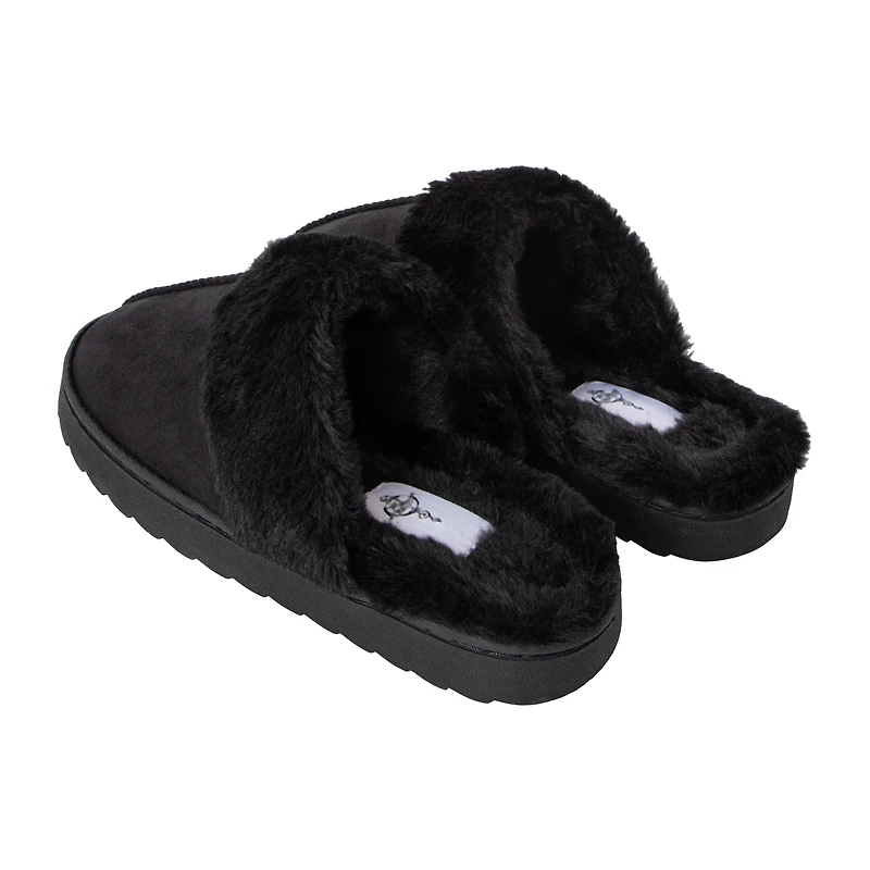 Juniors Fur Scuff Slippers