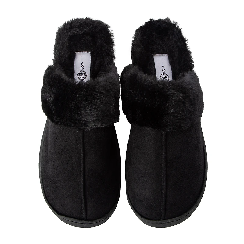 Juniors Fur Scuff Slippers