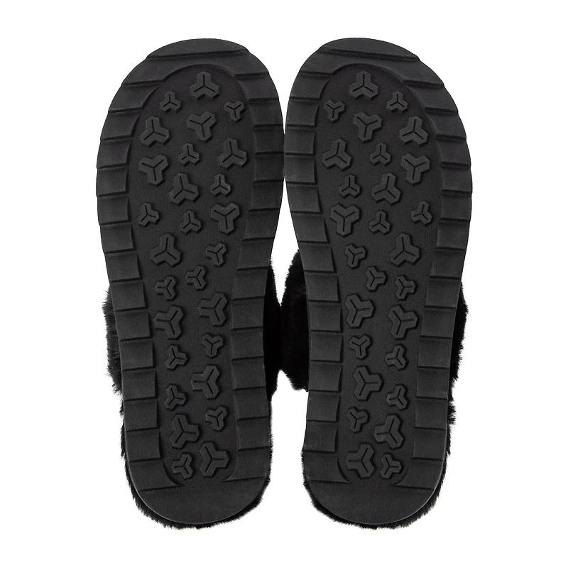 Juniors Fur Scuff Slippers