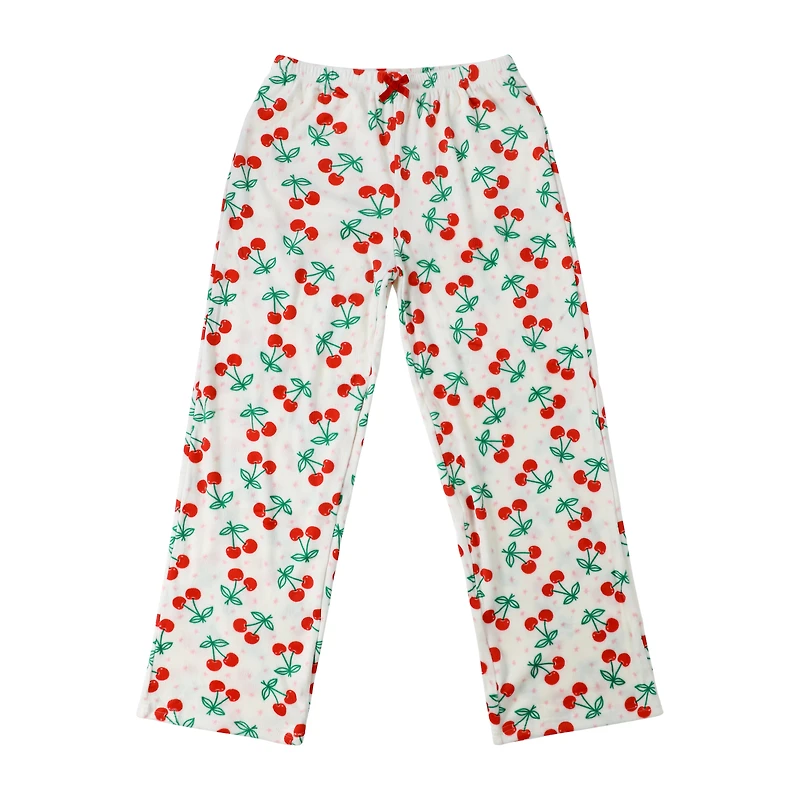 Printed Plush Lounge Pants