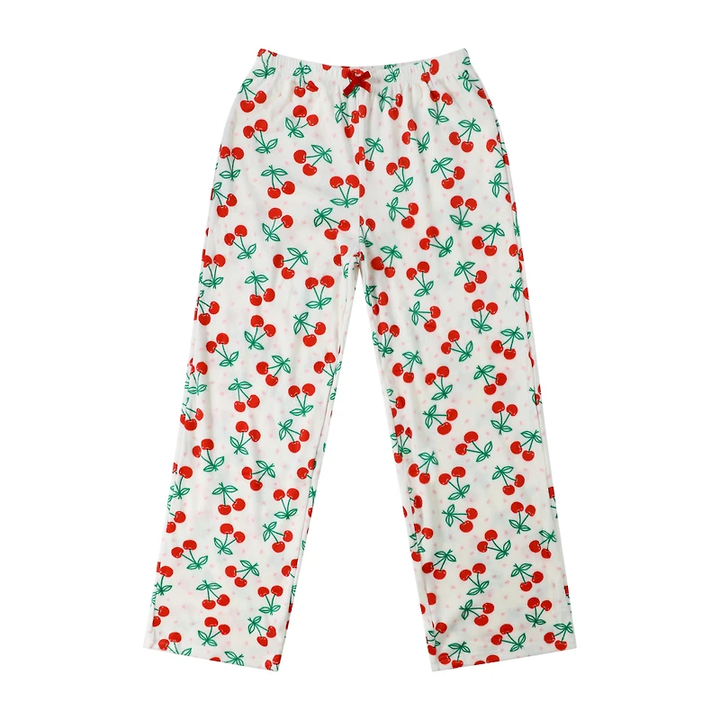 Printed Plush Lounge Pants