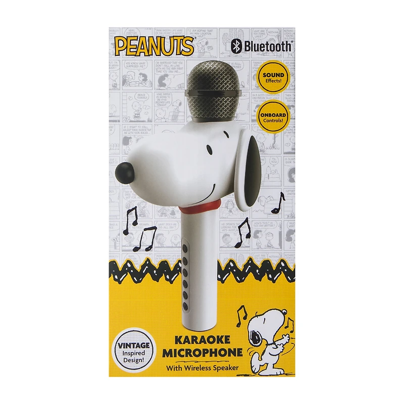 Peanuts® Bluetooth® Karaoke Microphone With Wireless Speaker