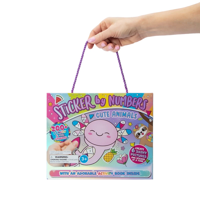 Sticker By Numbers Cute Animals Set