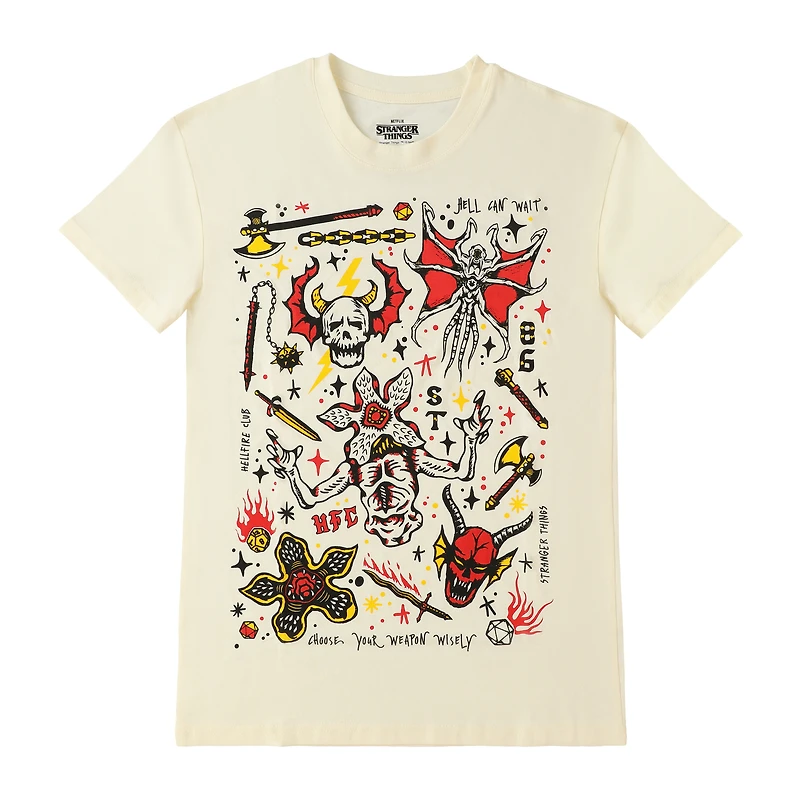 Netflix Stranger Things Collage Graphic Tee