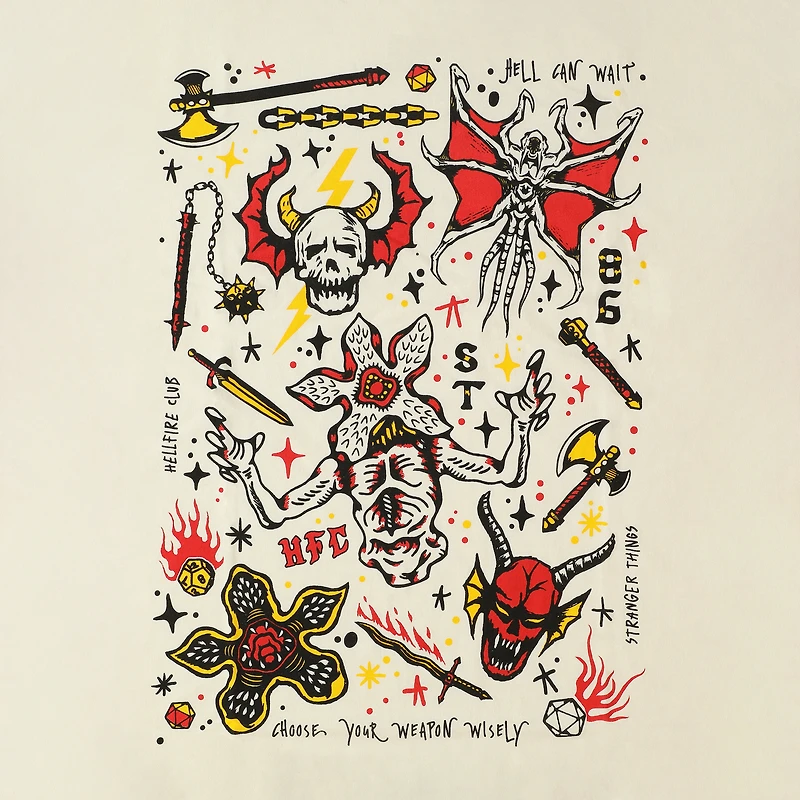 Netflix Stranger Things Collage Graphic Tee