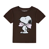 Juniors Peanuts® Snoopy Bow Graphic Tee