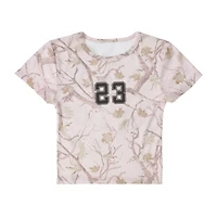 Juniors Pink Camo 23 Graphic Tee