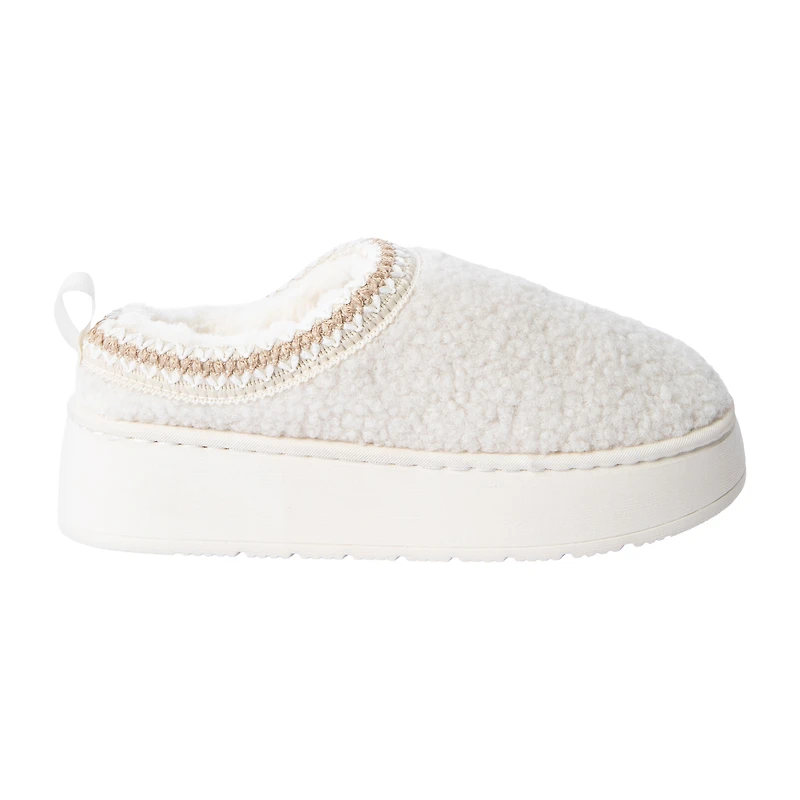 Juniors Sole Mates Sherpa Platform Slipper Shoes