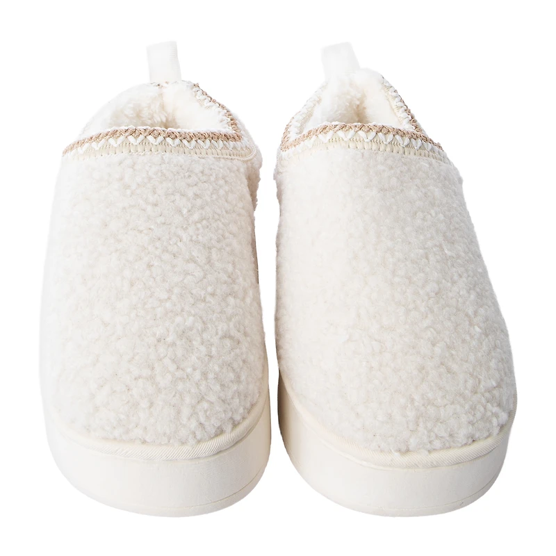 Juniors Sole Mates Sherpa Platform Slipper Shoes