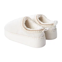 Juniors Sole Mates Sherpa Platform Slipper Shoes