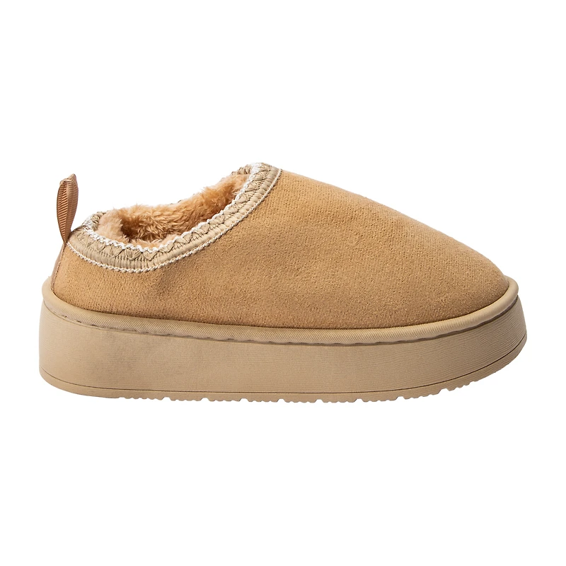 Suede Stitched Platform Shoes