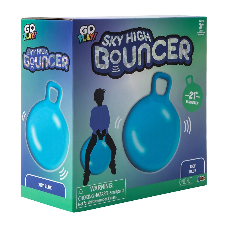Sky High inflatable Bouncer Toy With Handle 21in