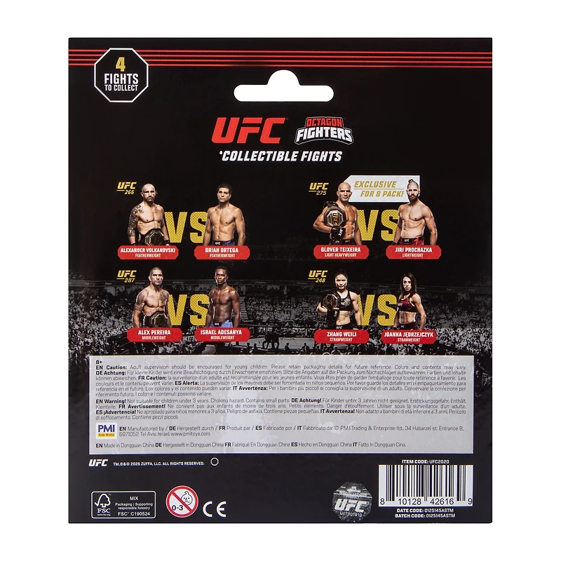 UFC Octagon Fighters Collectible Fights Figures 2-Pack (Styles May Vary)