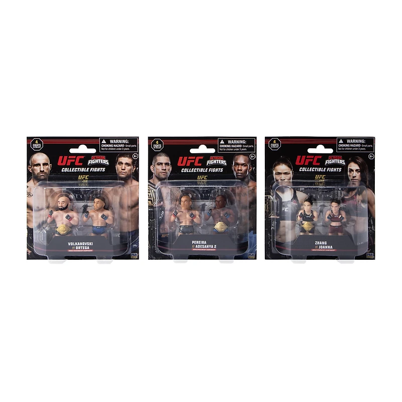 UFC Octagon Fighters Collectible Fights Figures 2-Pack (Styles May Vary)