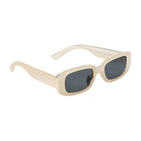 Juniors UV Metallic Rectangle Sunglasses