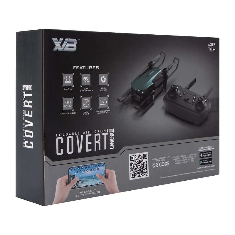 XVB™ Covert Foldable Wifi Drone With Camera