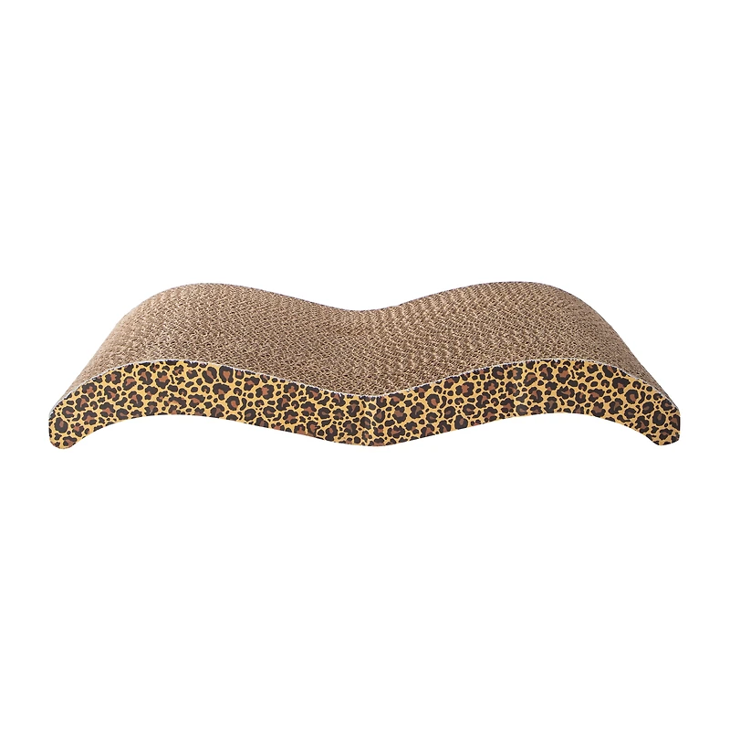 Leopard Print Wave Cat Scratcher