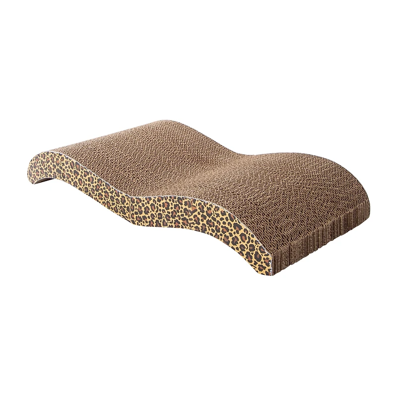 Leopard Print Wave Cat Scratcher