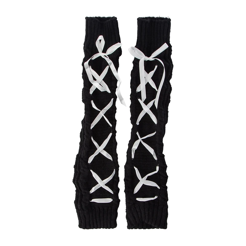 Ladies Bow Leg Warmers