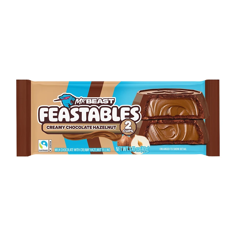 MrBeast Creamy Chocolate Hazelnut Feastables 1.41oz