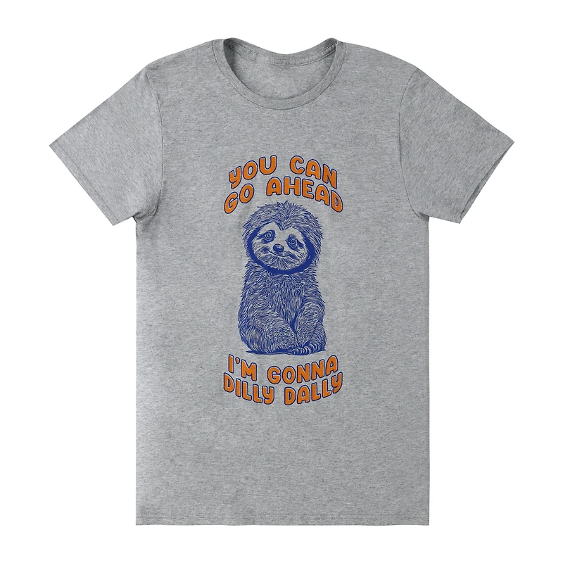 Sloth Dilly Dally Graphic Tee