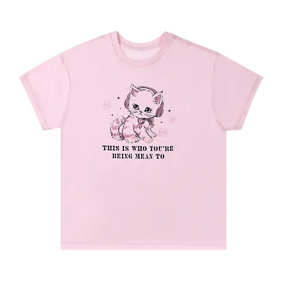 Cute Kitty Personality Graphic Tee
