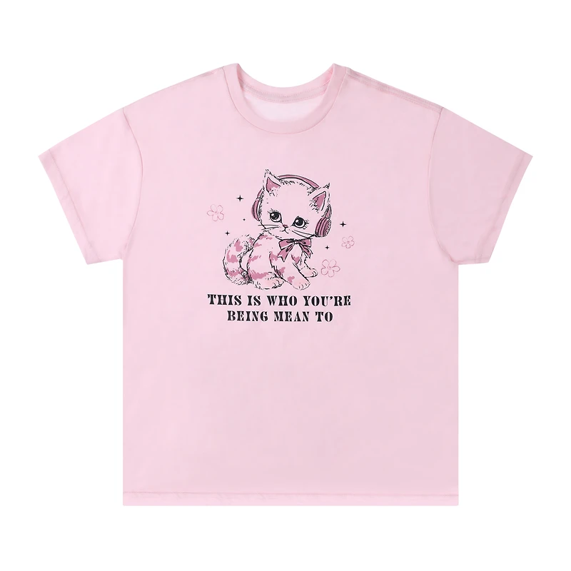 Cute Kitty Personality Graphic Tee