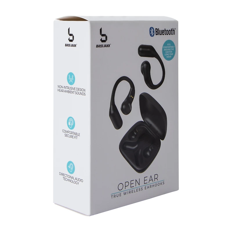 Bass Jaxx™ Open Ear True Wireless Earhooks