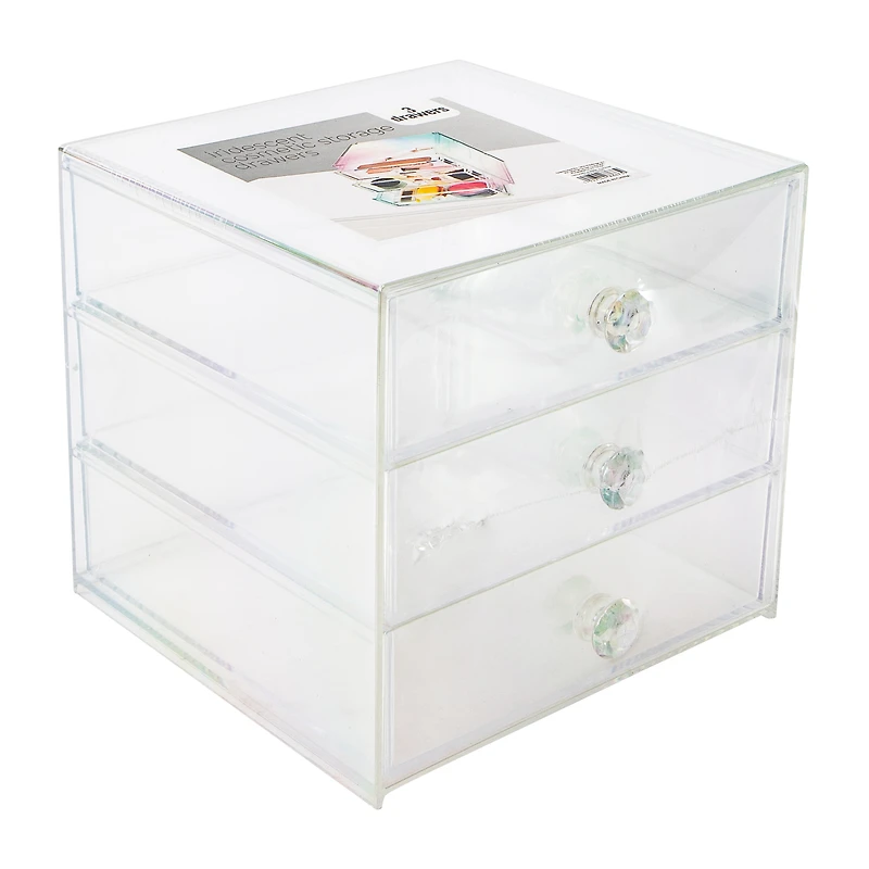 Iridescent Cosmetic Storage Drawers