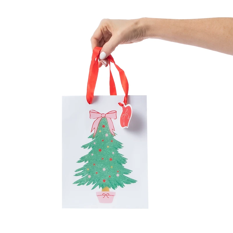 Christmas Bow Tree Gift Bags