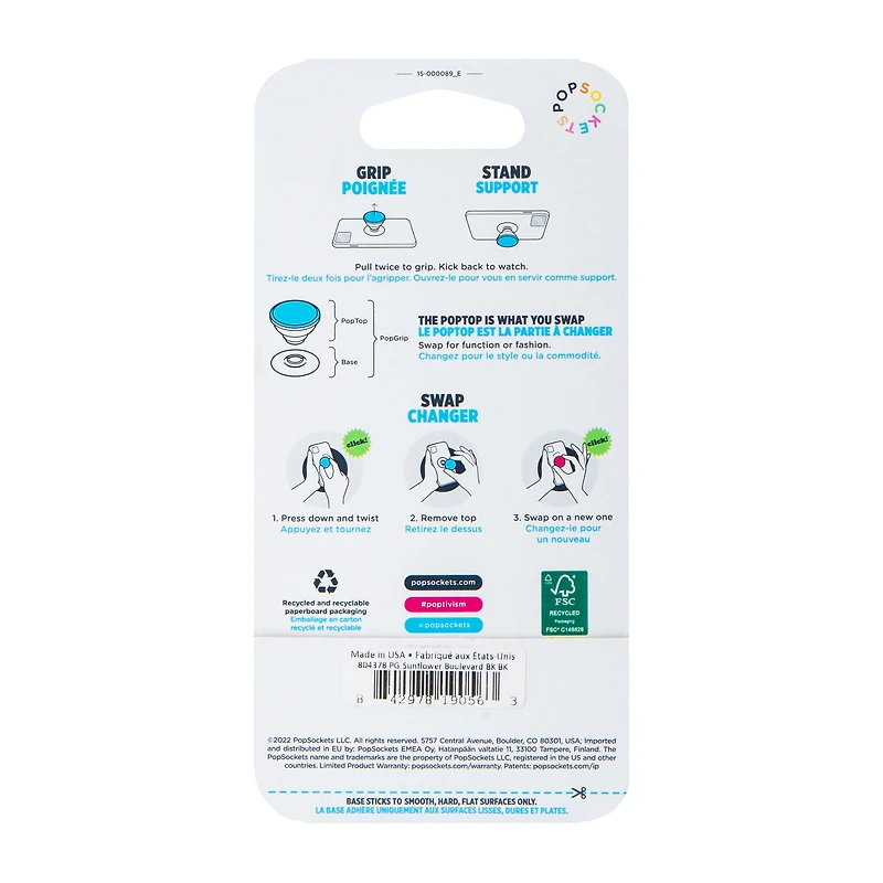 Popsockets Popgrip Sunflower Phone Grip & Stand