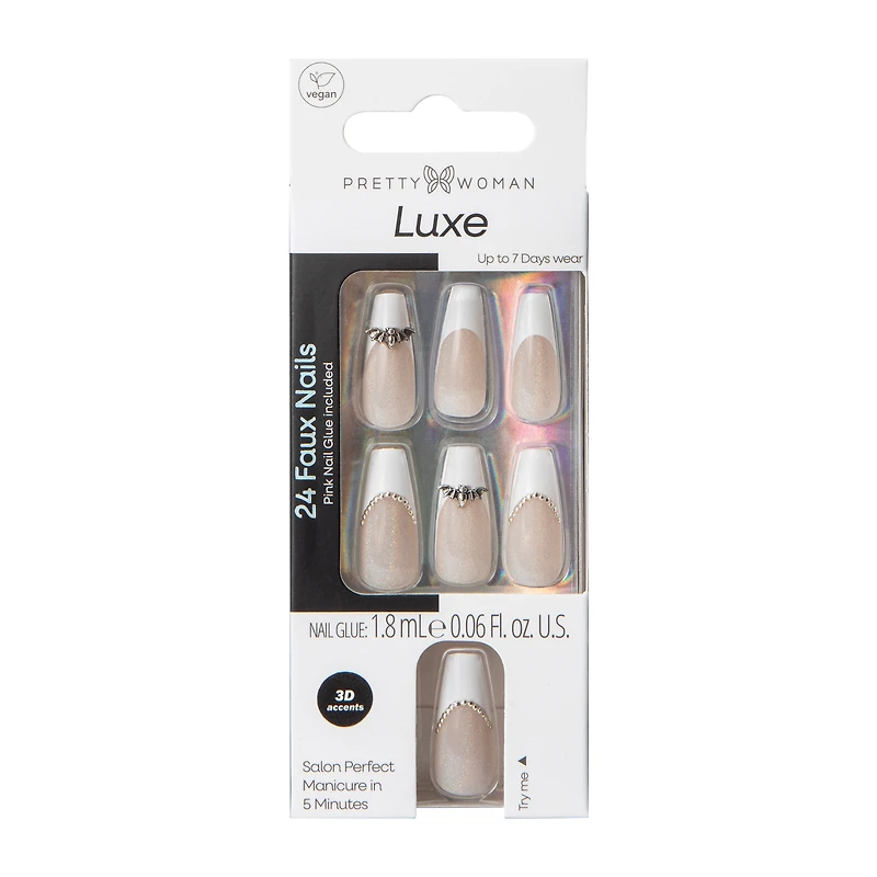 Pretty Woman Luxe Halloween Faux Nails 24-Count