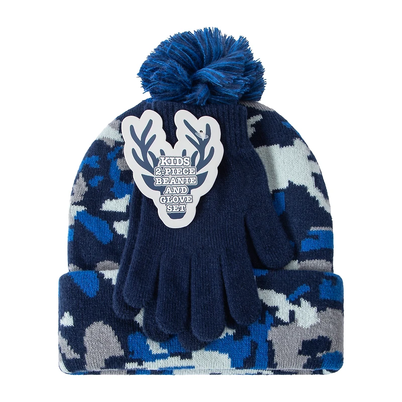 Kids Critter Beanie And Glove Set