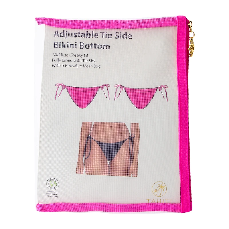 Juniors Adjustable Tie Side Bikini Bottom