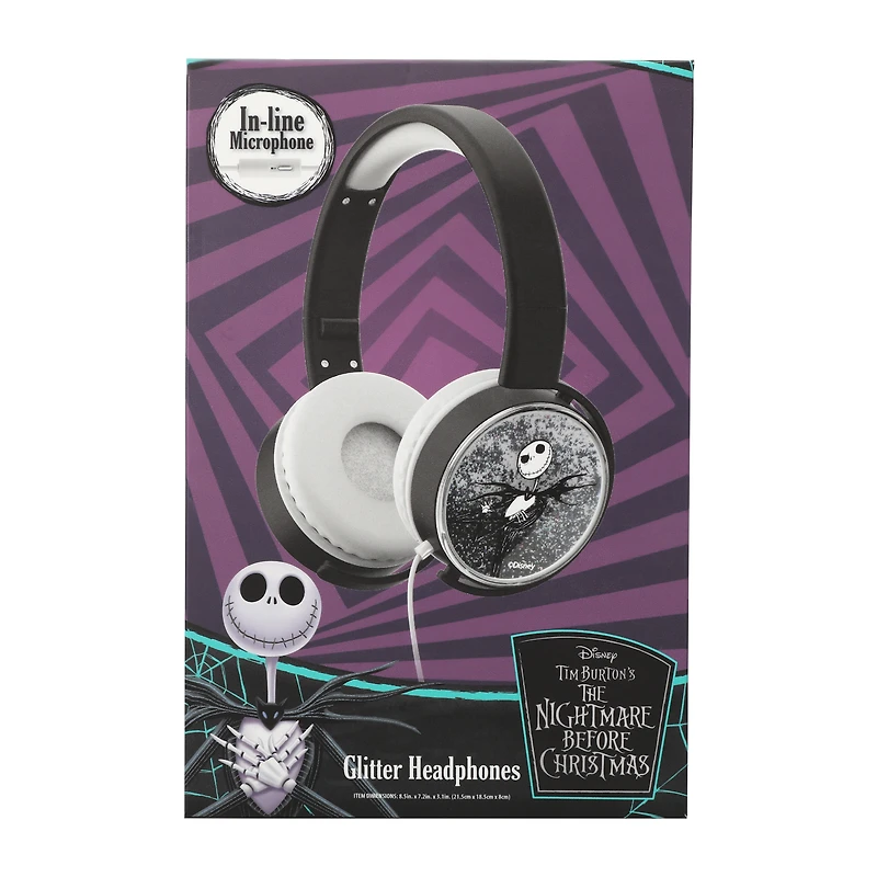 Disney Tim Burton's The Nightmare Before Christmas Glitter Headphones