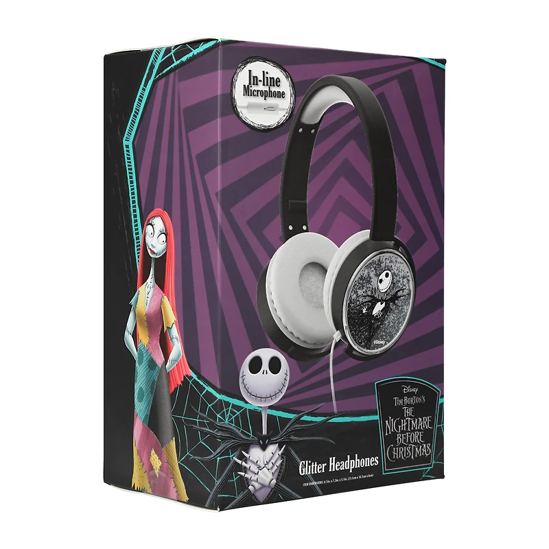 Disney Tim Burton's The Nightmare Before Christmas Glitter Headphones